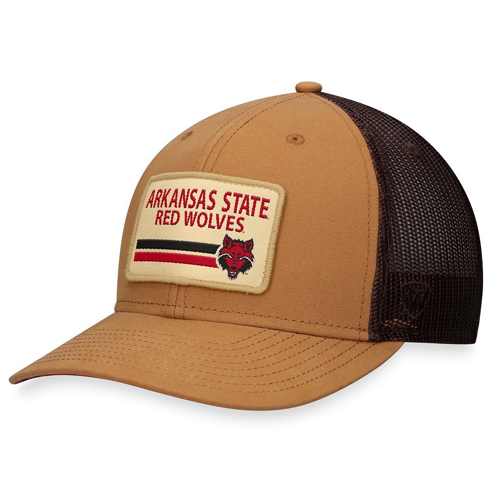 Men's Top of the World Khaki Arkansas State Red Wolves Strive Trucker ...