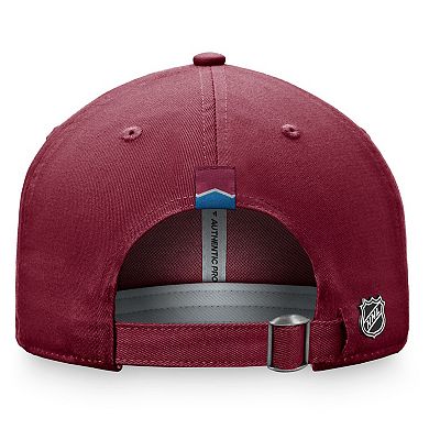 Women's Fanatics Branded Burgundy Colorado Avalanche Authentic Pro Rink Adjustable Hat