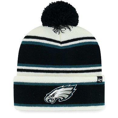 Youth '47 White Philadelphia Eagles Stripling Cuffed Knit Hat with Pom