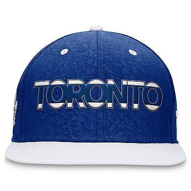 Men's Fanatics Branded Blue/White Toronto Maple Leafs Authentic Pro Rink Two-Tone Snapback Hat