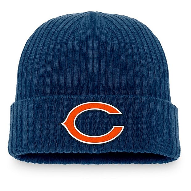 Men s Fanatics Branded Navy Chicago Bears Core Fundamental Cuffed Knit Hat