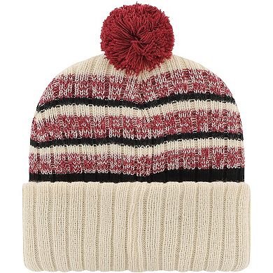 Men's '47 Khaki Alabama Crimson Tide Tavern Cuffed Knit Hat with Pom