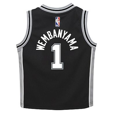 Preschool Nike Victor Wembanyama Black San Antonio Spurs Swingman Player Jersey - Icon Edition