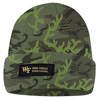 Men's Nike Camo Wake Forest Demon Deacons Military Pack Cuffed Knit Hat
