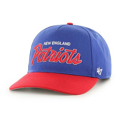 Men's '47 Royal/Red New England Patriots Crosstown Two-Tone Hitch ...