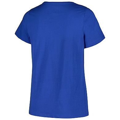 Women's Profile Royal Toronto Blue Jays Plus Size Arch Logo T-Shirt