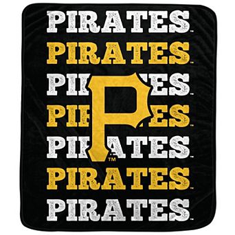 Pegasus Pittsburgh Pirates 60'' x 70'' Logo Wordmark Plush Blanket