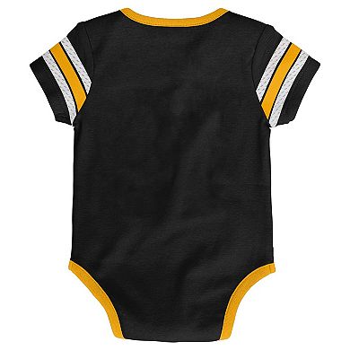 Infant Black Boston Bruins Hockey Jersey Bodysuit