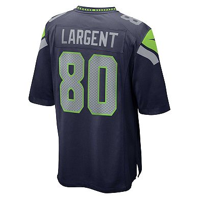 Men's Nike Steve Largent College Navy Seattle Seahawks Retired Player Game Jersey