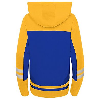 Youth Blue St. Louis Blues Ageless Revisited Lace-Up V-Neck Pullover Hoodie
