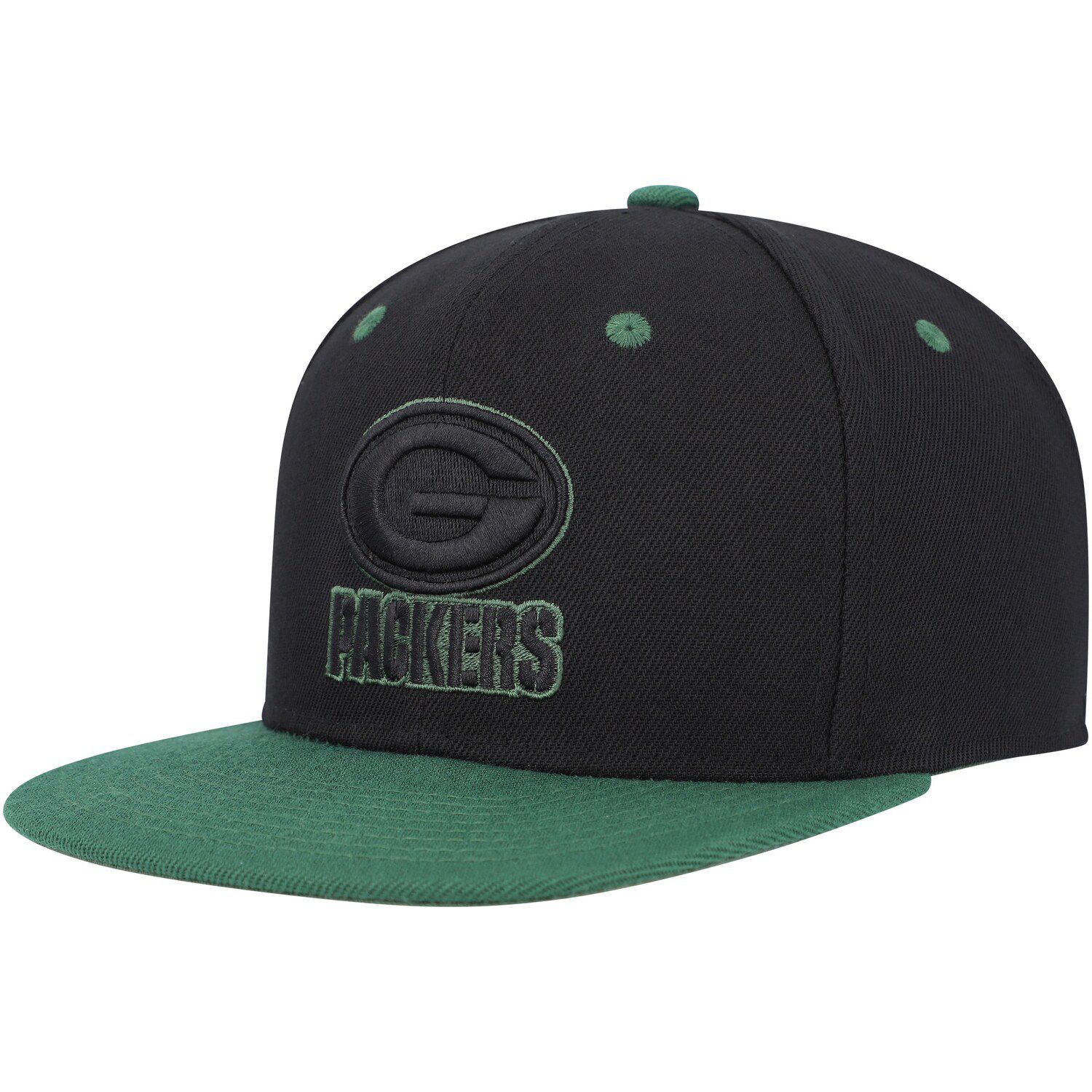 Youth Black Green Green Bay Packers Pop Snapback Hat   6696202