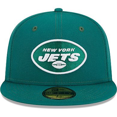 Men's New Era Green New York Jets  Main 59FIFTY Fitted Hat