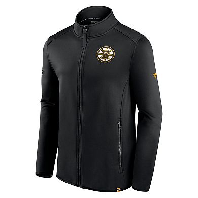 Men's Fanatics Branded Black Boston Bruins Authentic Pro Full-Zip Jacket