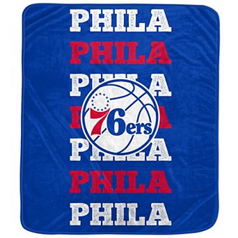 Pegasus Philadelphia 76ers 60'' x 70'' Logo Wordmark Plush Blanket