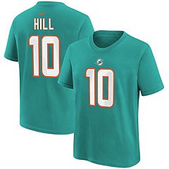 Youth Nike Tyreek Hill Aqua Miami Dolphins Player Name & Number T