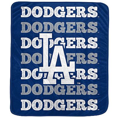 Pegasus Los Angeles Dodgers 60'' x 70'' Logo Wordmark Plush Blanket