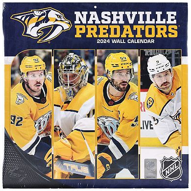 Nashville Predators 2024 12'' x 12'' Team Wall Calendar