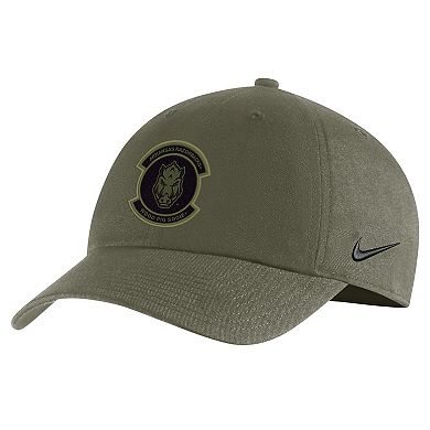Men's Nike Olive Arkansas Razorbacks Military Pack Heritage86 Adjustable Hat