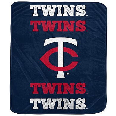 Pegasus Minnesota Twins 60'' x 70'' Logo Wordmark Plush Blanket
