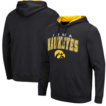 Men's Colosseum Black Iowa Hawkeyes Resistance Pullover Hoodie