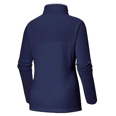 Women's Columbia  Navy New York Yankees Benton Springs Half-Snap Sweatshirt
