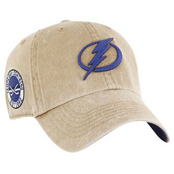 Men's '47 Khaki Tampa Bay Lightning Earldor Clean Up Adjustable Hat
