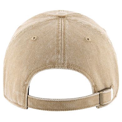 Men's '47 Khaki Tampa Bay Lightning Earldor Clean Up Adjustable Hat