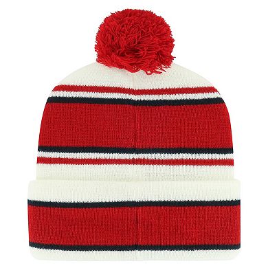 Youth '47 White/Red Washington Nationals Stripling Cuffed Knit Hat with Pom