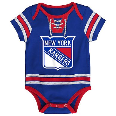 Infant Blue New York Rangers Hockey Jersey Bodysuit