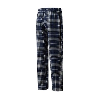 Men's Concepts Sport Deep Sea Blue/Gray Seattle Kraken Concord Flannel Sleep Pants