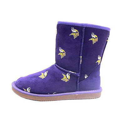 Women's Cuce Purple Minnesota Vikings Allover Logo Boots