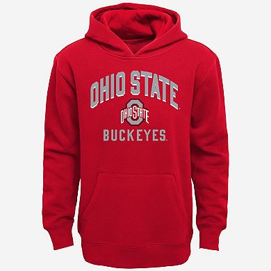Toddler Scarlet/Gray Ohio State Buckeyes Play-By-Play Pullover Fleece Hoodie & Pants Set