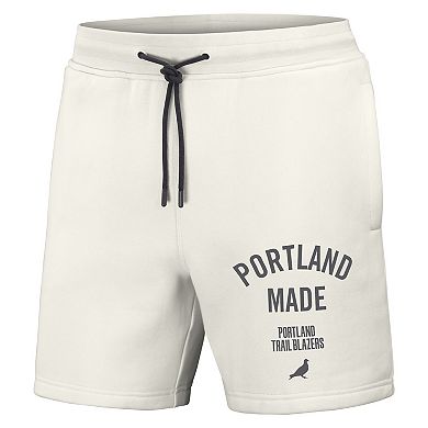 Men's NBA x Staple Cream Portland Trail Blazers Heavyweight Fleece Shorts
