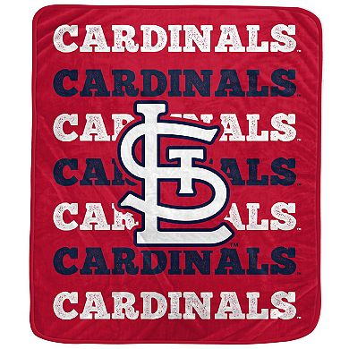Pegasus St. Louis Cardinals 60'' x 70'' Logo Wordmark Plush Blanket