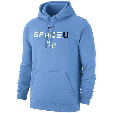 Men's Nike Light Blue UCF Knights 2023 Space Game SpaceU Club Fleece Pullover Hoodie
