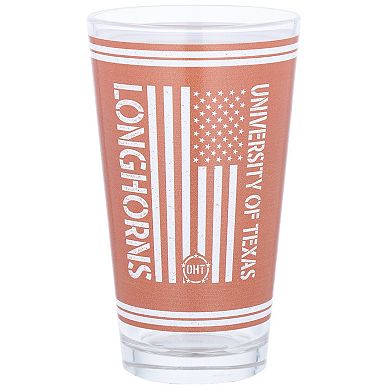 Texas Longhorns 16oz. OHT Military Appreciation Pint Glass