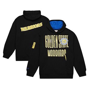 Men's Mitchell & Ness Black Golden State Warriors Hardwood Classics OG 2.0 Pullover Hoodie