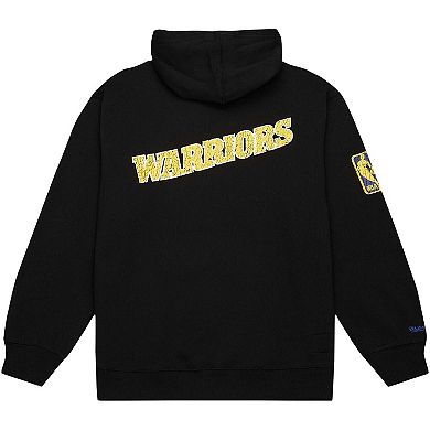 Men's Mitchell & Ness Black Golden State Warriors Hardwood Classics OG 2.0 Pullover Hoodie
