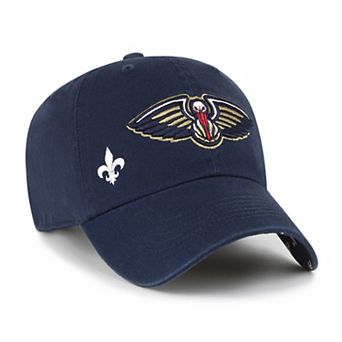 Women's '47 Navy New Orleans Pelicans Confetti Undervisor Clean Up Adjustable Hat