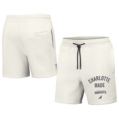 Men's NBA x Staple Cream Charlotte Hornets Heavyweight Fleece Shorts