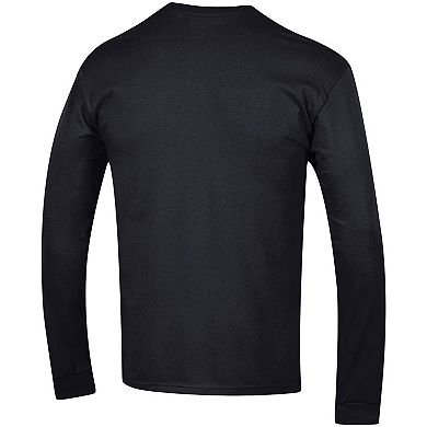 Men's Champion Black Colorado Buffaloes Straight Over Logo Long Sleeve T-Shirt