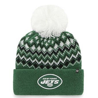 Women's '47 Green New York Jets Elsa Cuffed Knit Hat with Pom