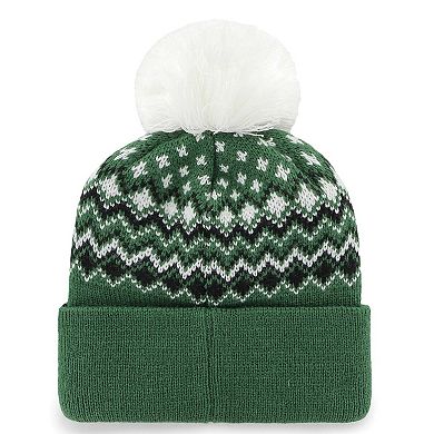 Women's '47 Green New York Jets Elsa Cuffed Knit Hat with Pom