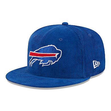 Men's New Era Royal Buffalo Bills Throwback Cord 59FIFTY Fitted Hat