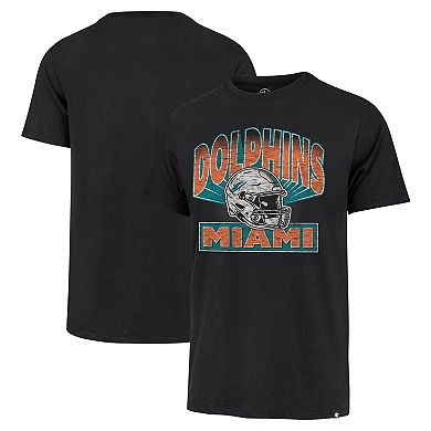 Men's '47 Black Miami Dolphins Amplify Franklin T-Shirt