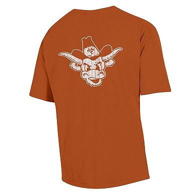 Men's Comfort Wash Texas Orange Texas Longhorns Vintage Logo T-Shirt