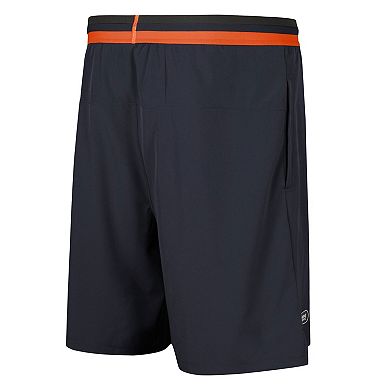 Men's Navy Chicago Bears Cool Down Tri-Color Elastic Training Shorts
