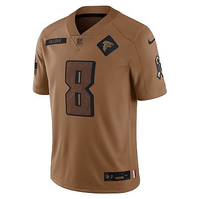 Men's Nike Kyle Pitts Brown Atlanta Falcons 2023 Salute To Service Limited Jersey