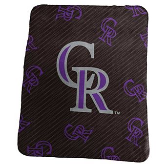 Colorado Rockies 50" x 60" Repeating Logo Classic Plush Throw Blanket