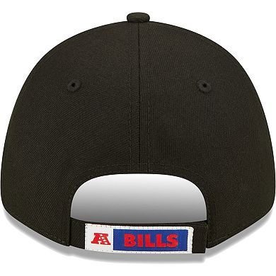 Men's New Era Black Buffalo Bills Throwback The League 9FORTY Adjustable Hat